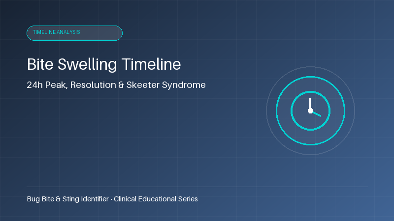 Bug bite swelling timeline: Progression, peak, and warning signs
