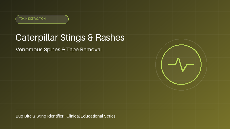 Caterpillar stings and rashes: Venomous spines and relief